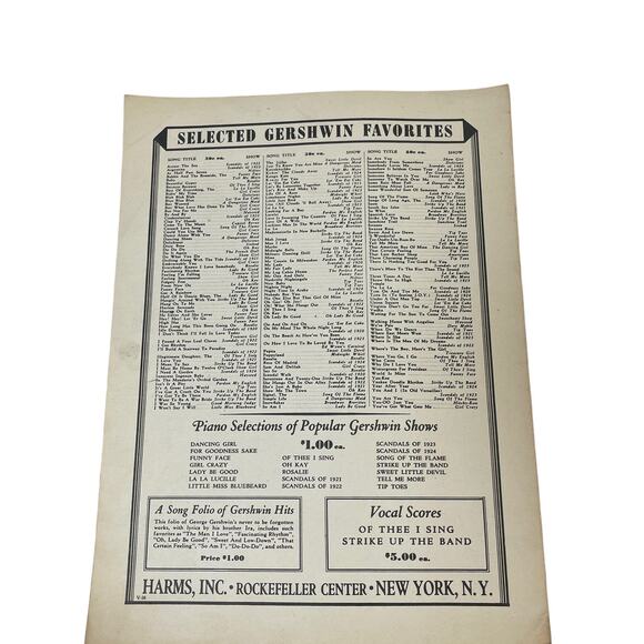 Antique 1924 Lady Be Good Ira George Gershwin Musical Comedy Piano Sheet Music - Picture 3 of 3
